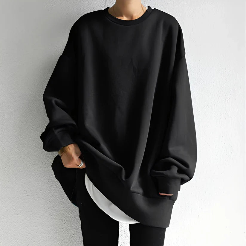Damen Pullover Locker Schnitt Übergröße