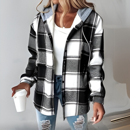 Stylische Strickjacke Mit Kapuze