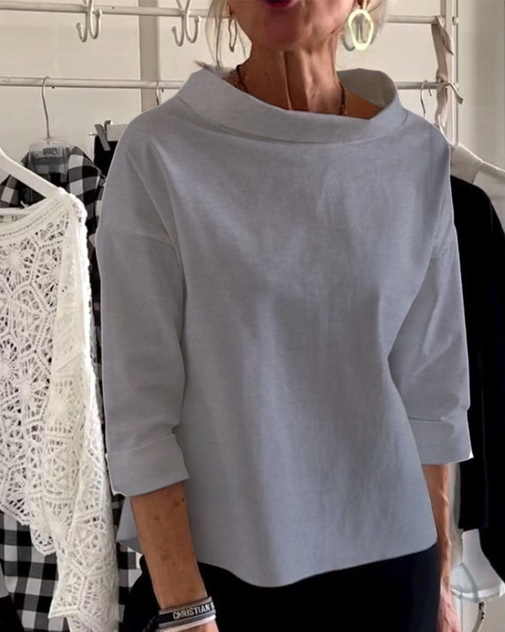 Damen Oberteil Kurzarm Modern Chic