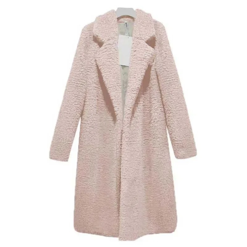Weicher Wintermantel Fuzzy Optik