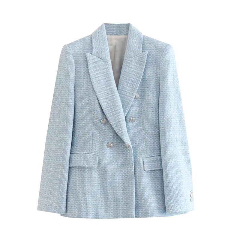 Elegante Damenjacke Doppelreiher Stil