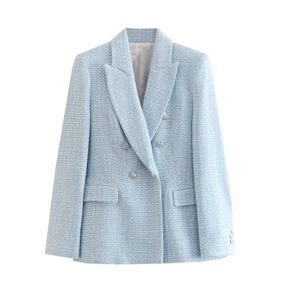 Elegante Damenjacke Doppelreiher Stil