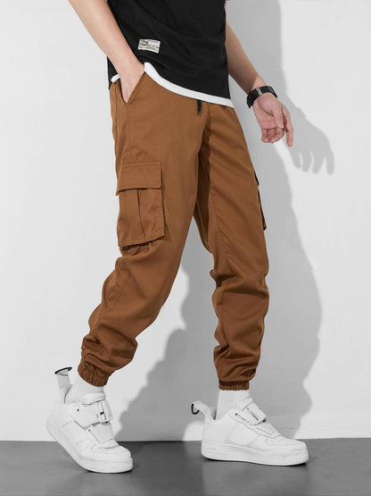 Herren Cargo Hose Bequem Vielfach Taschen