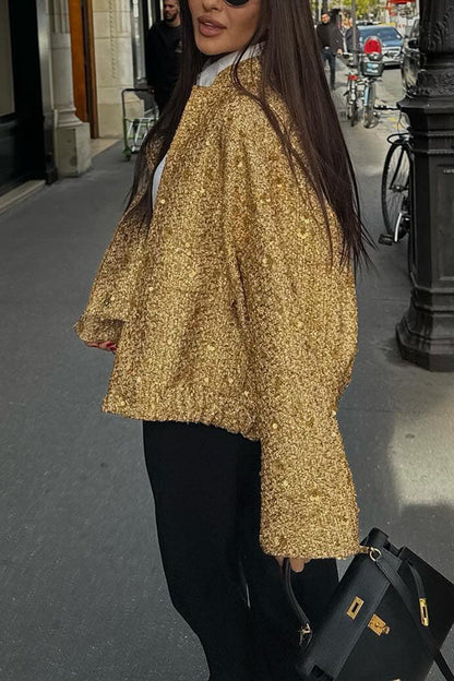 Kleine Stehkragenjacke Damen Elegant - IdealeKleiden