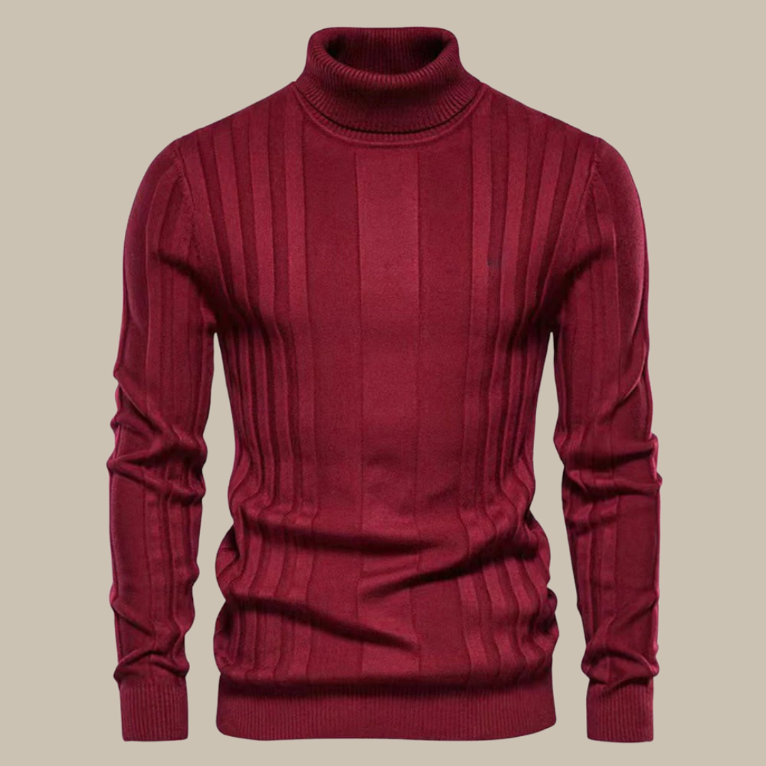 Eleganter Herren Rollkragen Pullover Luxus Qualität