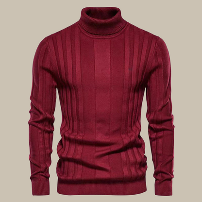 Eleganter Herren Rollkragen Pullover Luxus Qualität