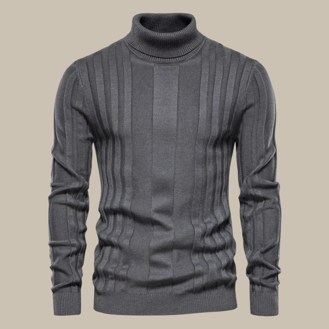 Eleganter Herren Rollkragen Pullover Luxus Qualität