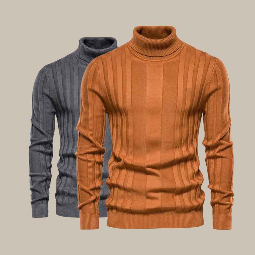 Eleganter Herren Rollkragen Pullover Luxus Qualität - IdealeKleiden