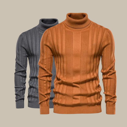 Eleganter Herren Rollkragen Pullover Luxus Qualität - IdealeKleiden