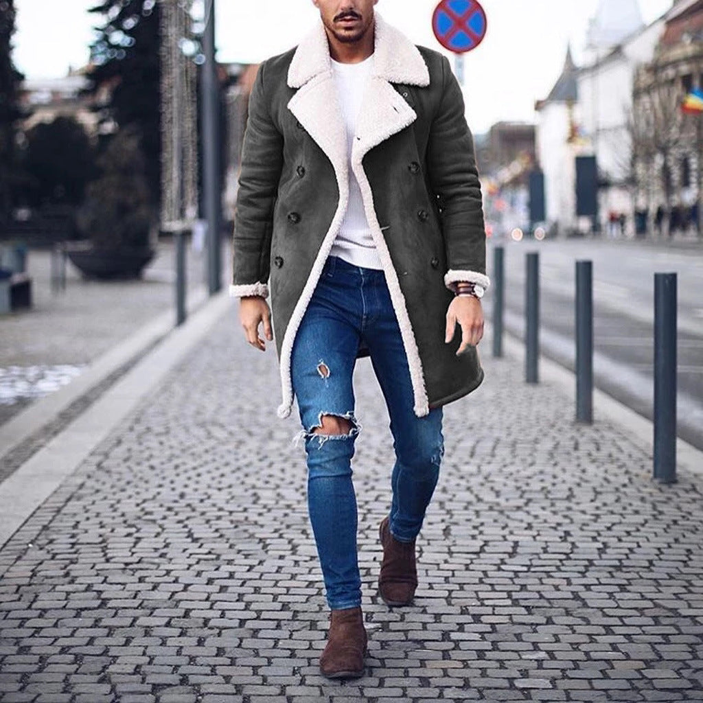 Herren Wintermantel Gefüttert Warm Isoliert