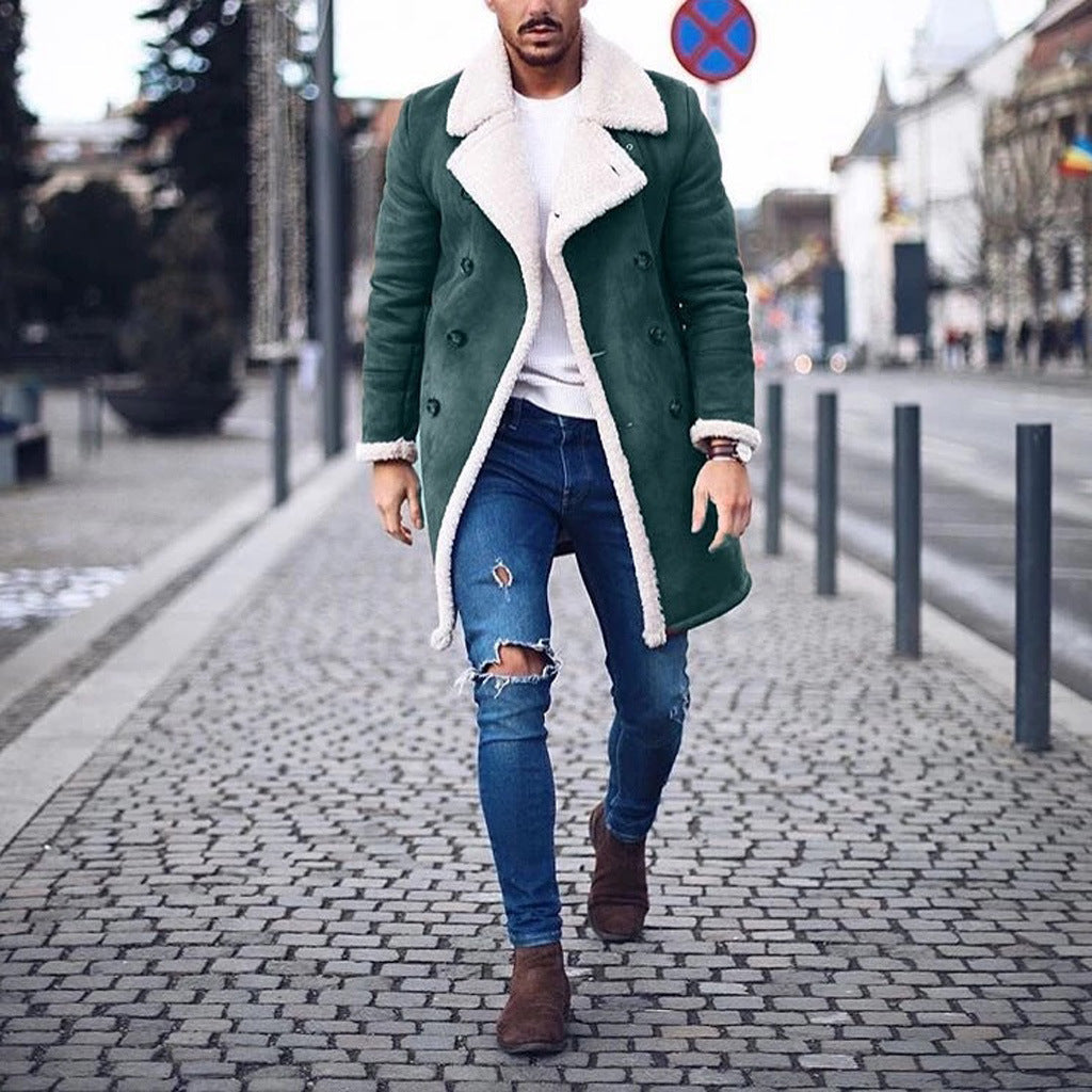 Herren Wintermantel Gefüttert Warm Isoliert