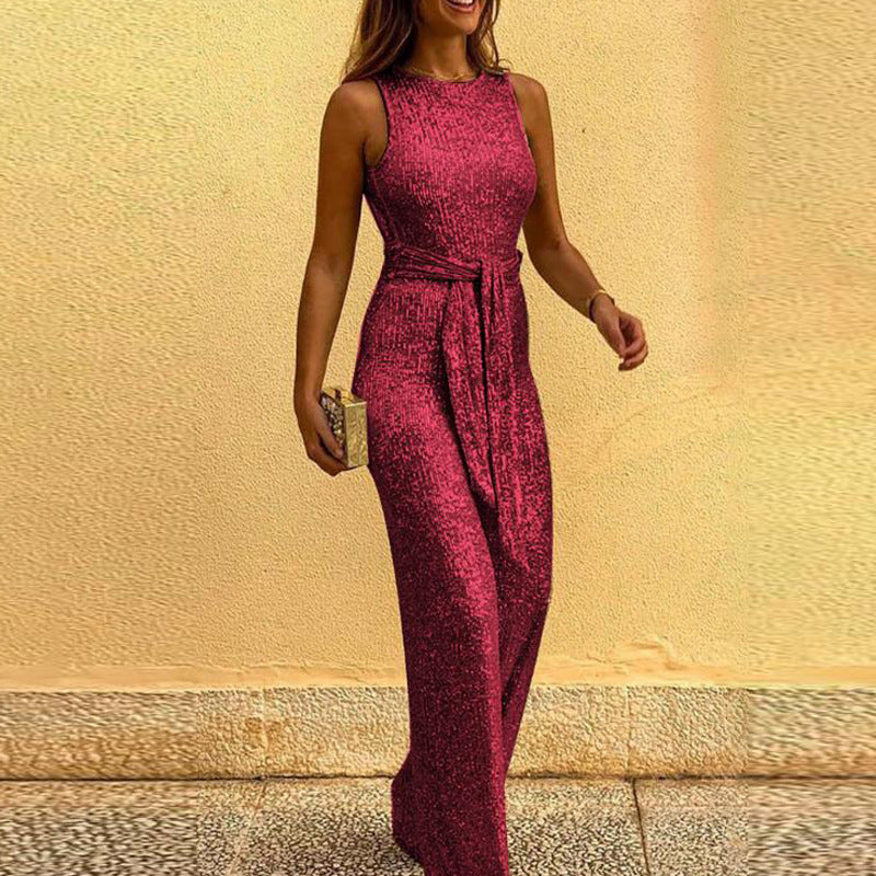 Glitzerndes Abendkleid Damen Elegant Offener Rücken