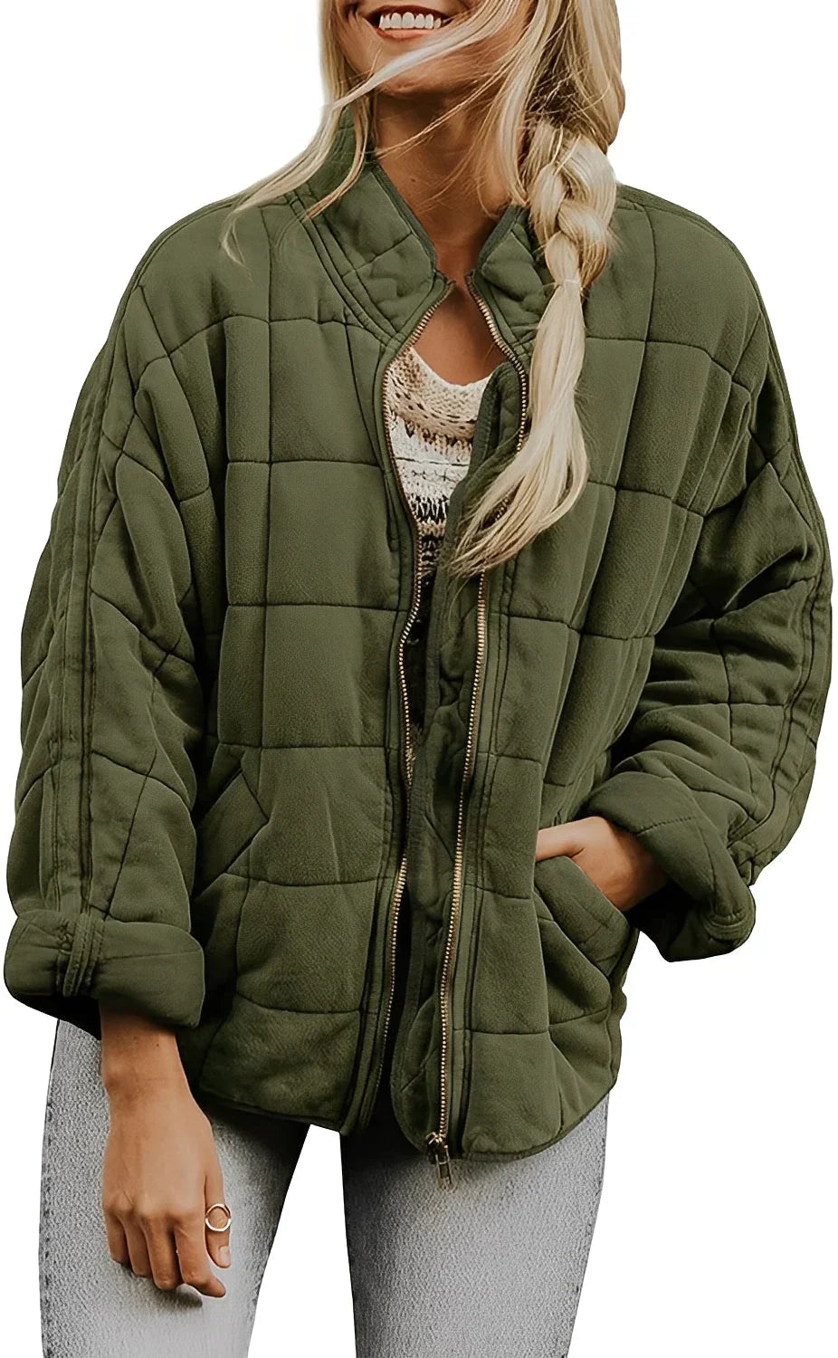 Dicke Oversize Damenjacke Großformat