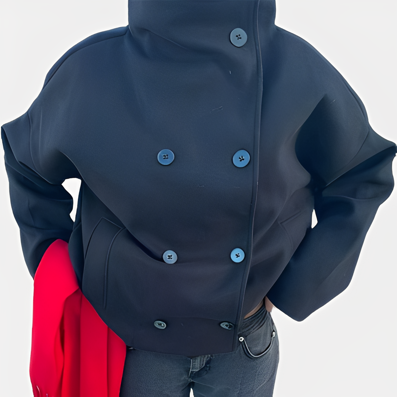 Stilvolle Damen Wolljacke Elegantes Design