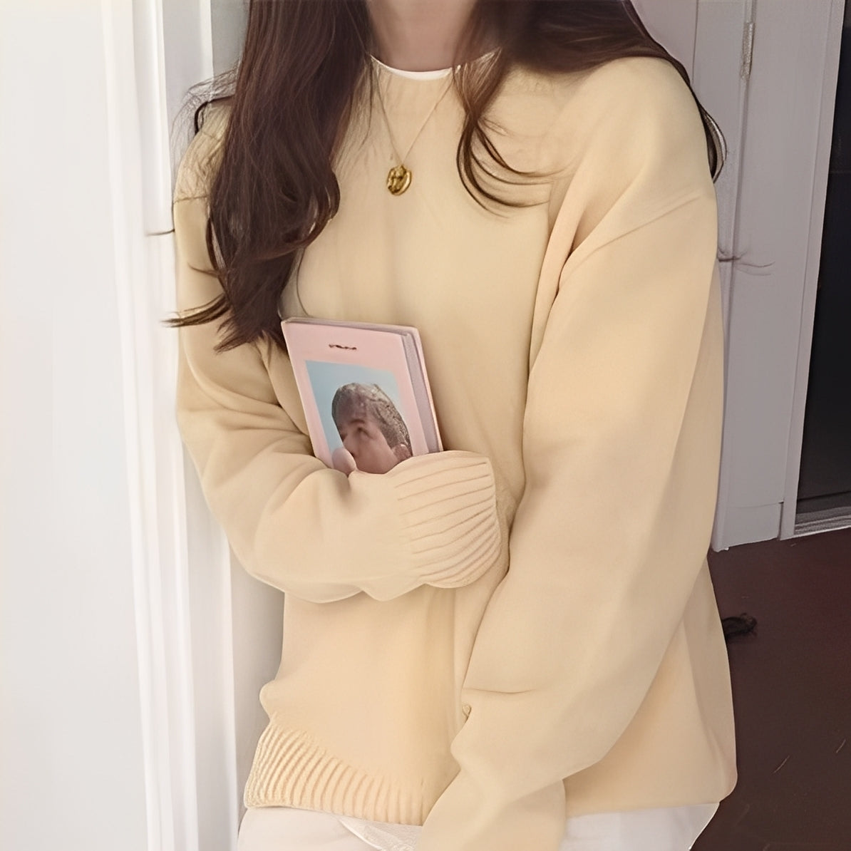 Damen Oversize Pullover Einfach Chic