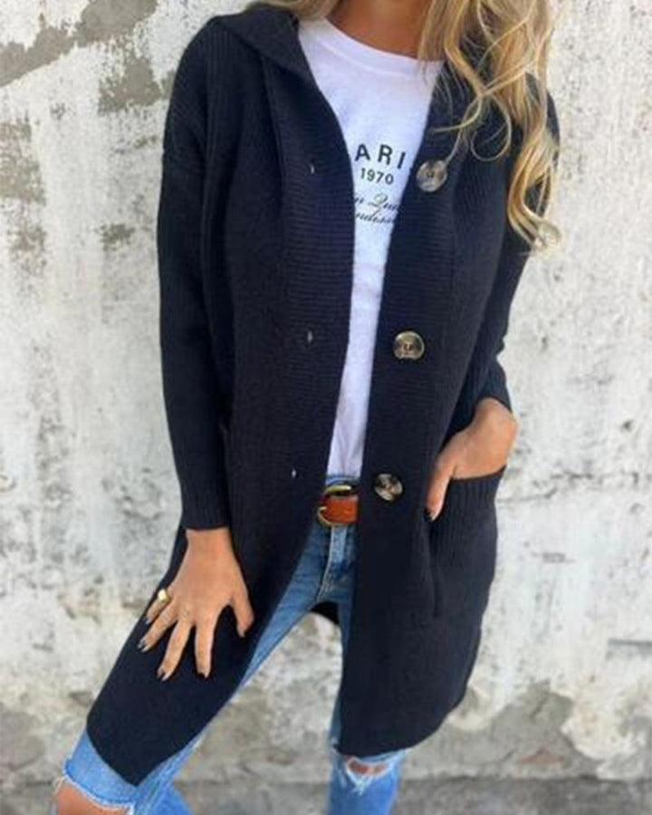 Kapuzenjacke Damen Modern mit Taschen