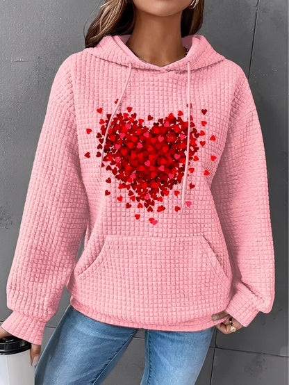 Stylische Damenjacke | Bedrucktes, Weiches Sweatshirt Kapuze