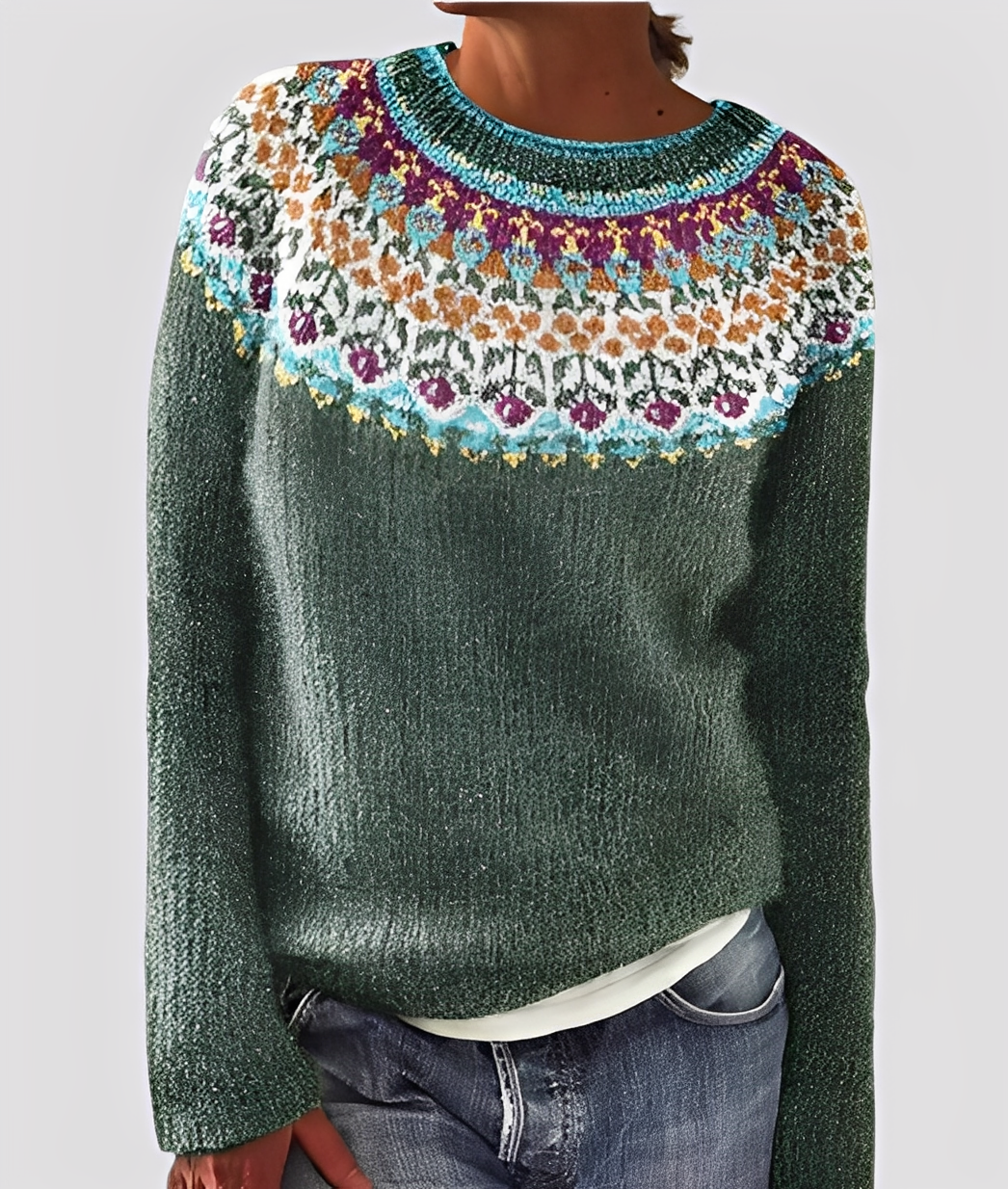 Damen Wollpullover Elegantes Design