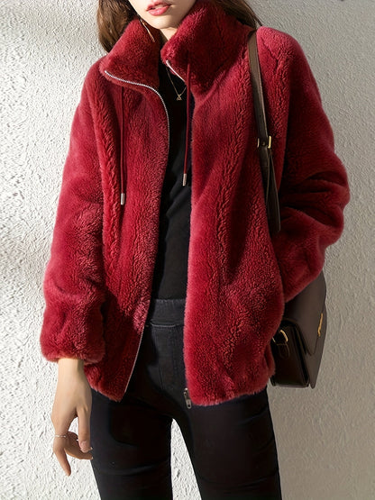 Praktische Zip-Up Jacke Damen