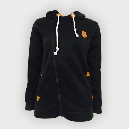 Kapuzenjacke Unisex Asymmetrisch Modern