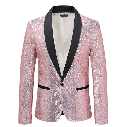 Eleganter Pailletten Blazer Herren Abendgarderobe