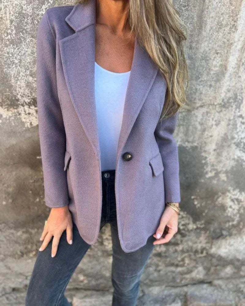 Elegante Damenjacke Klassisch Geschnitten