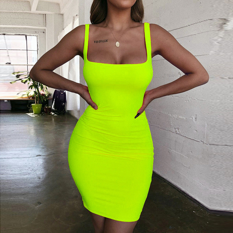Damen Minikleid Figurformend Elegant V Ausschnitt