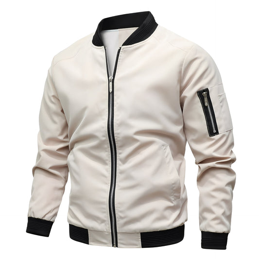 Stilvolle Bomberjacke Herren Sportlich Modern - IdealeKleiden