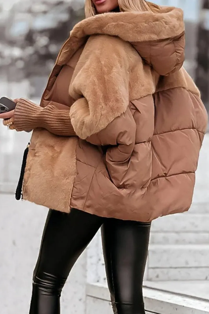 Stylische Bomberjacke Kapuze Modern Design