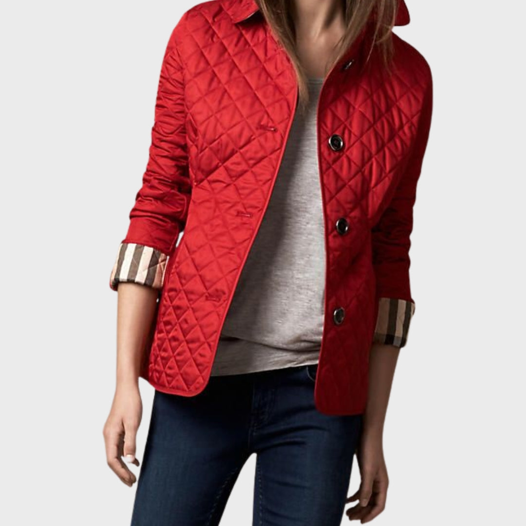 Stilvolle Steppjacke Mit Umschlagkragen