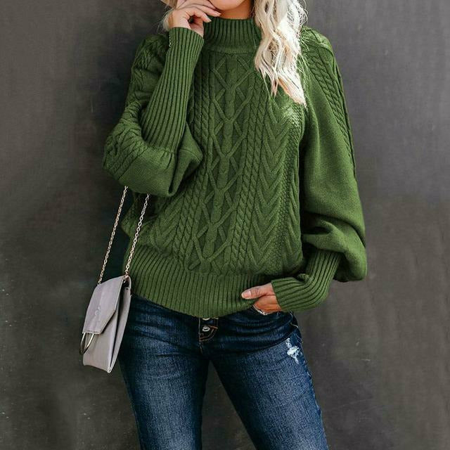 Eleganter Strickpullover Klassisch Damen