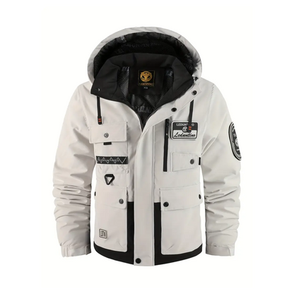 Herren Outdoor-Jacke Warm Isoliert mit Abnehmbarer Kapuze