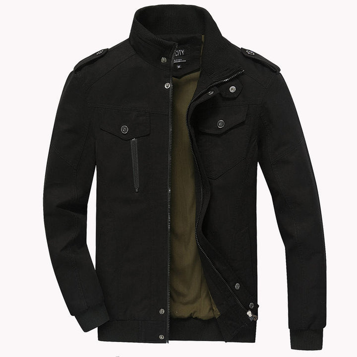 Herren Militärjacke Baumwolle Outdoor Stil