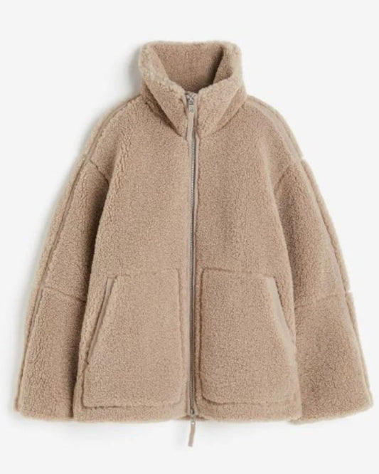 Teddyjacke Damen Warm und Kuschelig - IdealeKleiden