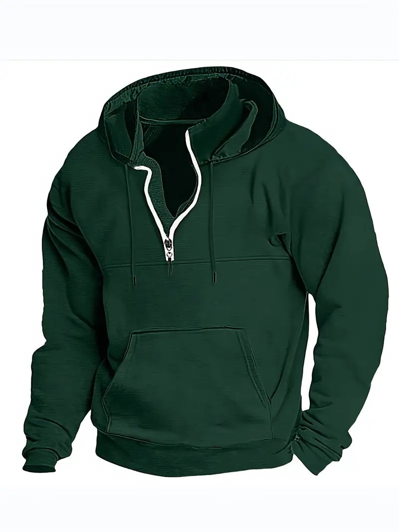 Lässiger Herren Pullover Mit Viertelreißverschluss