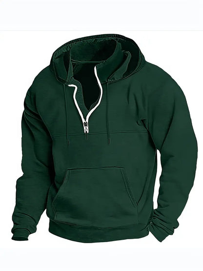 Lässiger Herren Pullover Mit Viertelreißverschluss