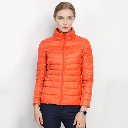 Elegante Damen Steppjacke Figurformend Warm - IdealeKleiden