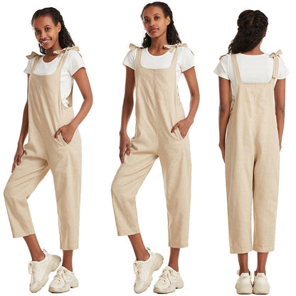 Damen Overall Modern Mit Taschen Verstellbar