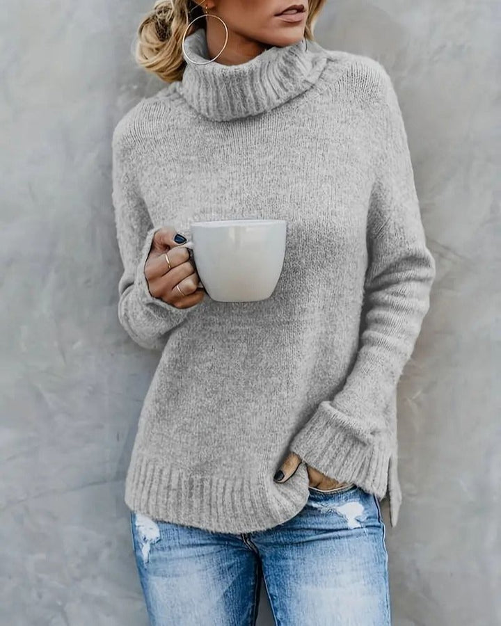 Stylische Frauenpullover | Langärmlige Turtleneck Sweater