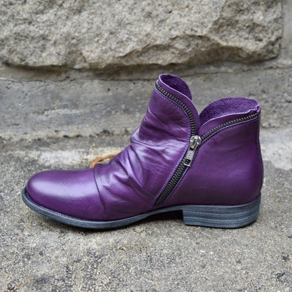 Lederstiefel Damen Hoch Reißverschluss