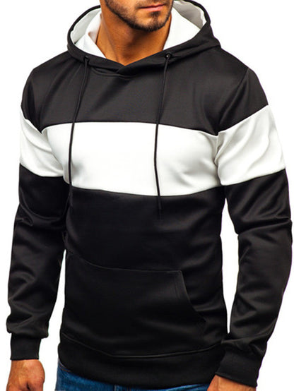 Stylische Herren-Hoodie Bunt Blockfarben