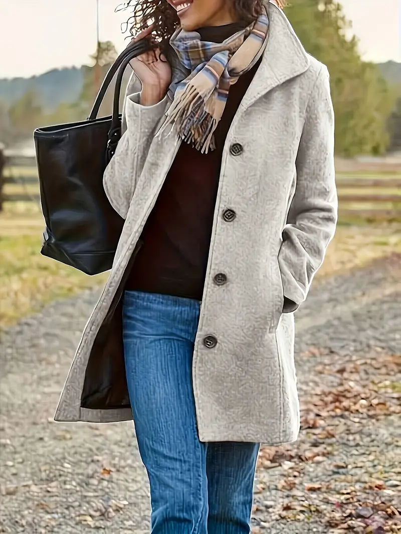 Warmes Winterkleid | Doppelgewebter Damenmantel