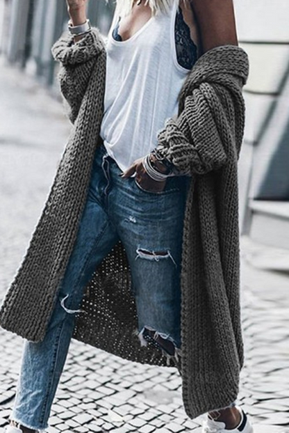Weiche Frauenstrickjacke Cardigan