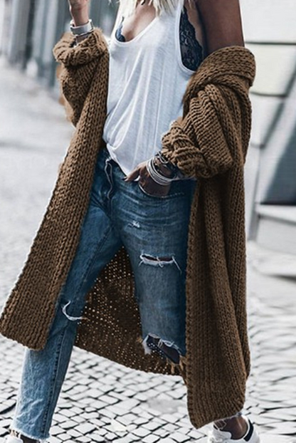 Weiche Frauenstrickjacke Cardigan