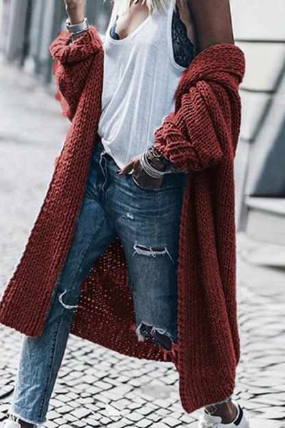 Weiche Frauenstrickjacke Cardigan