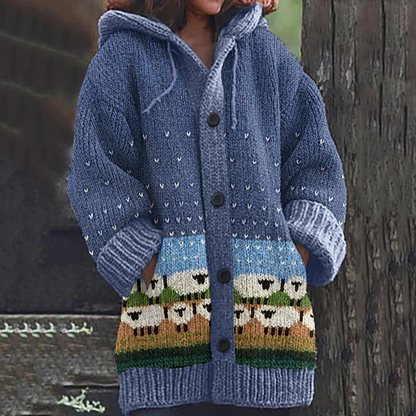 Leichte Frauenstrickjacke Komfortabel