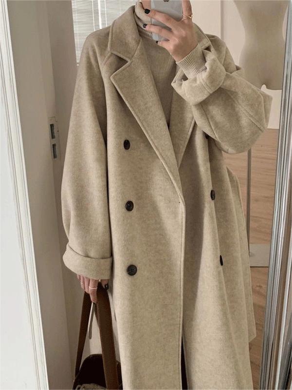 Lange Herrenjacke Modern mit Doppelreihenknöpfen - IdealeKleiden