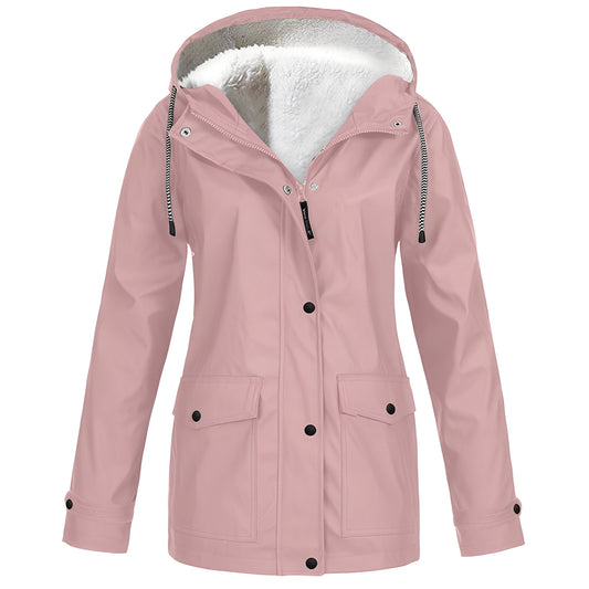 Wasserdichte Damenjacke Fleece Isoliert - IdealeKleiden