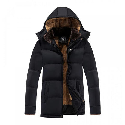 Stylische Fleece-Parka Wintermantel Modern Design