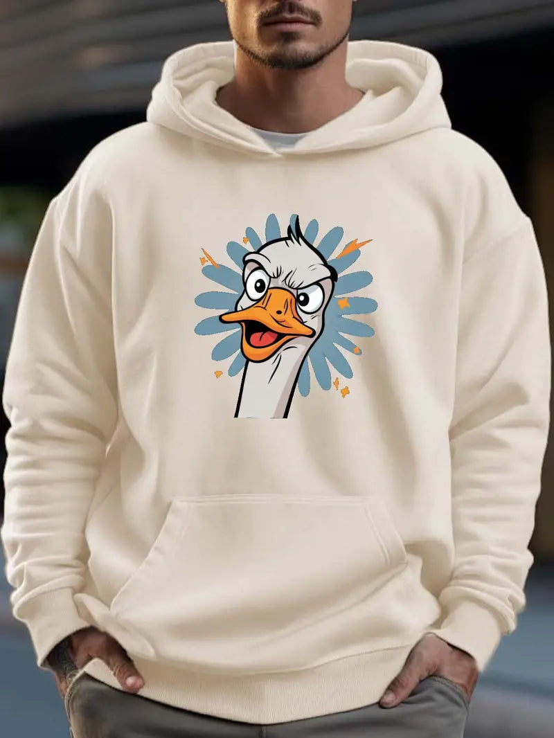 Männer Pullover Kapuze Entendesign Lustig